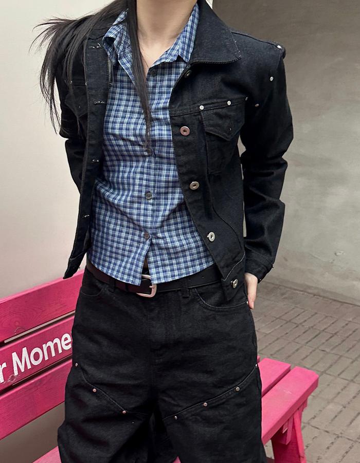 Rivet trucker jacket