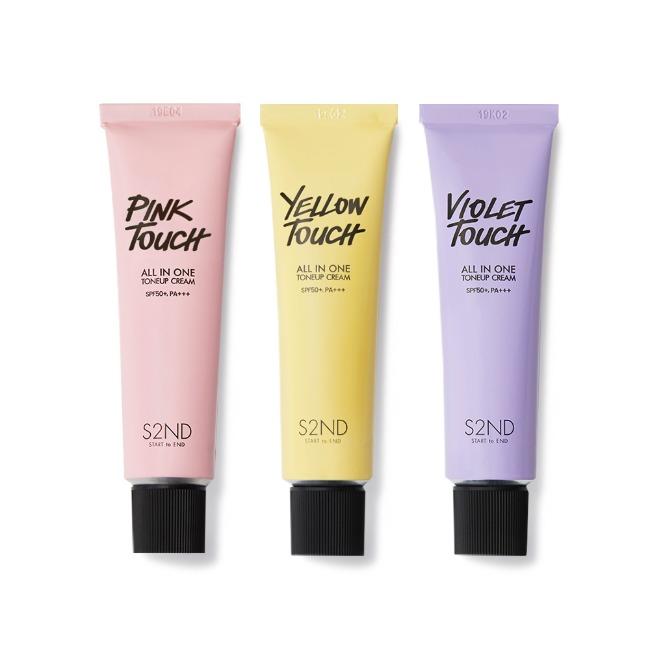 올인원 톤업 크림 (핑크/옐로우/바이올렛)