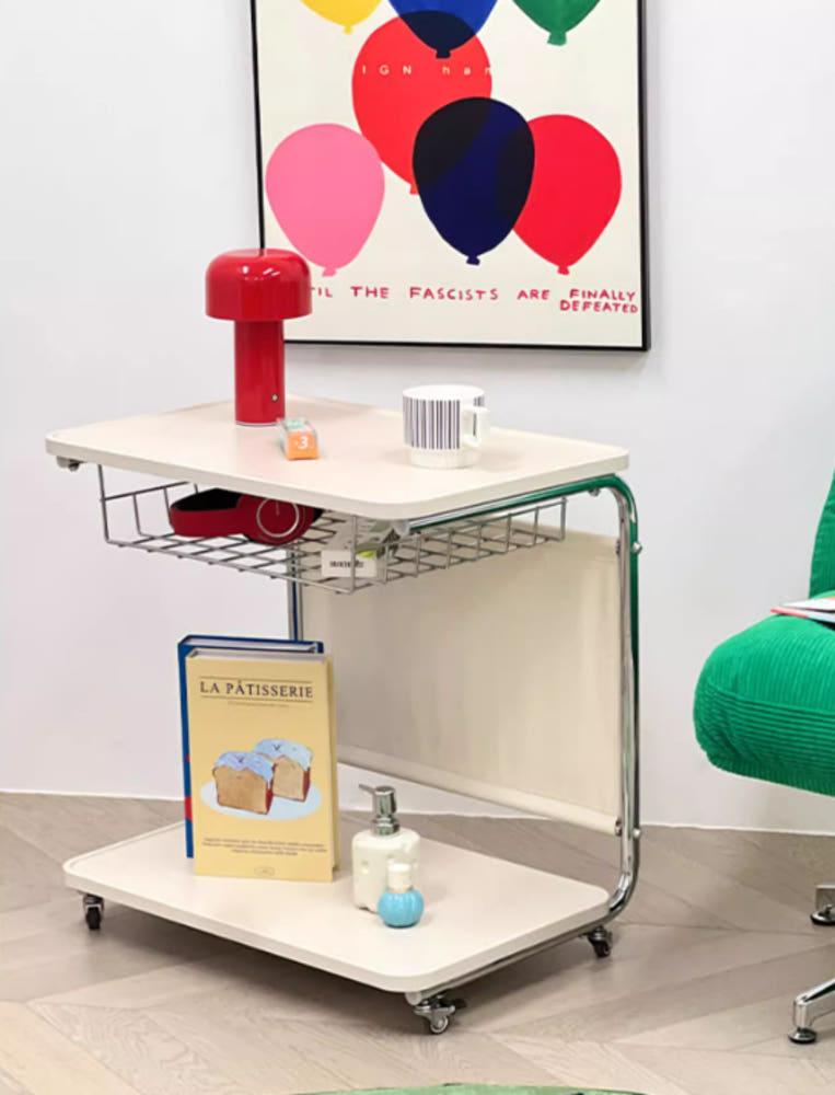 미드센츄리 사이드테이블 이동식 간이탁자 미니 테이블