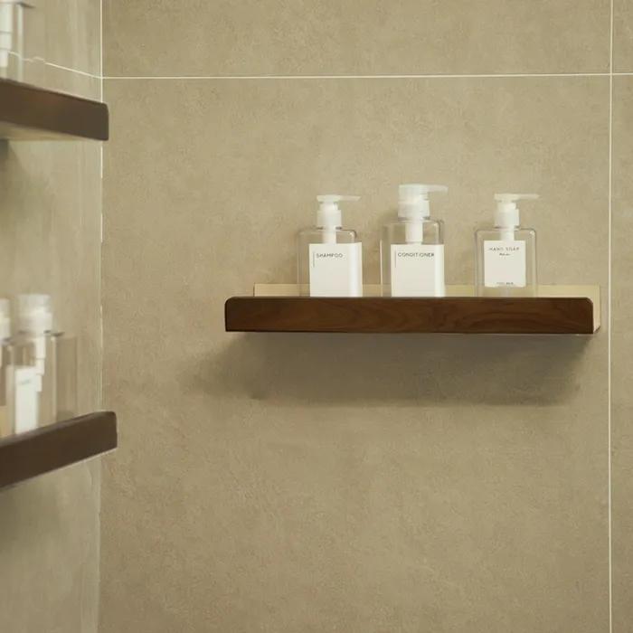 무타공 욕실 정리 벽선반 수납 공중부양 일자 선반 화장실 세면대 정리대