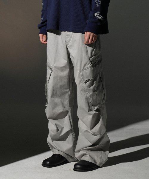 BIG CARGO PANTS [LIGHT GREY]