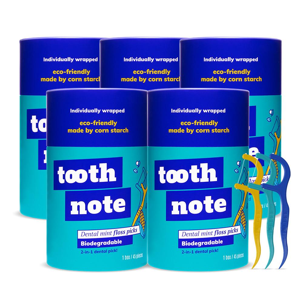 투스노트 덴탈 민트 일회용 치실 5개