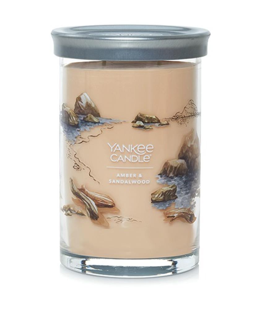 양키캔들 시그니처 텀블러 대(L) 소이블렌딩 앰버앤샌들우드, 567g, 1개