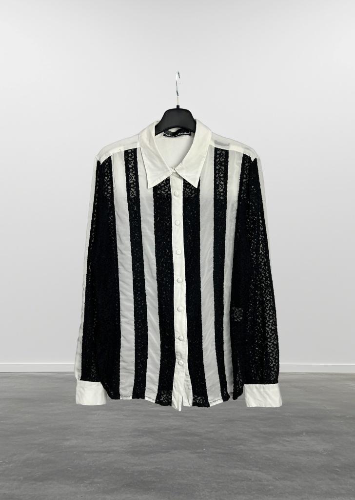 BABY BURN lace mixed shirt