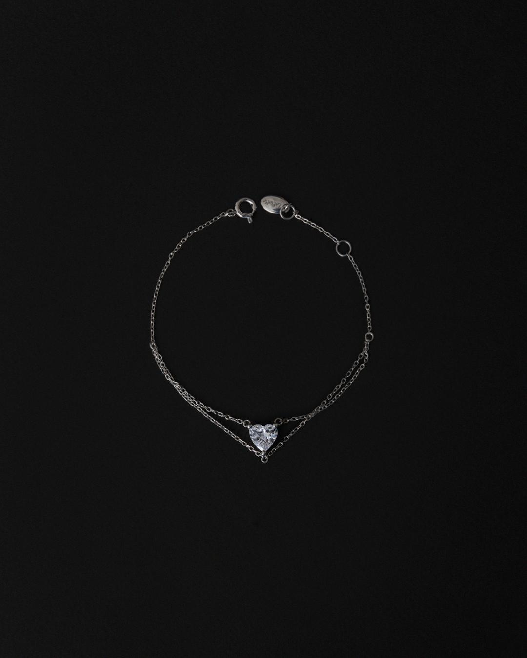Amour heart bracelet Silver