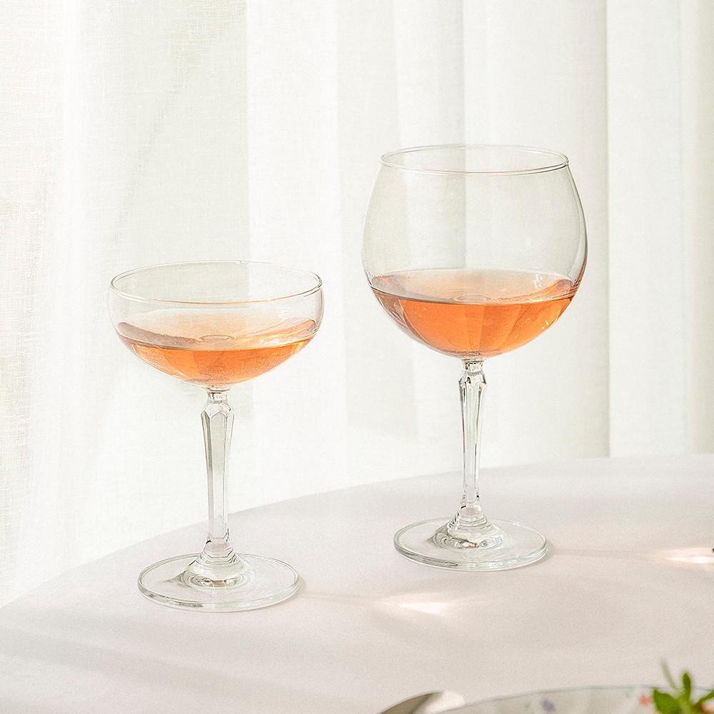 [쿠베르] 빈티지 앤틱 와인잔, 쿠프 샴페인 칵테일 로제 컵 레드 화이트