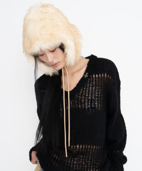 BAMBI FUR HAT (WARM CAMEL)