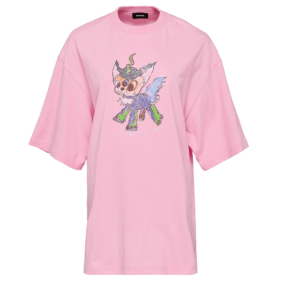 Pink Jeff Monster Drawing T-Shirt