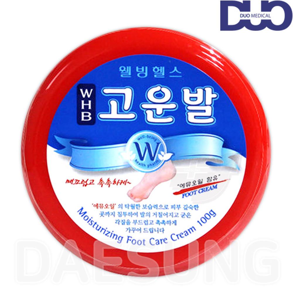 웰빙 헬스 고운발 크림 빨강 100g 뒤꿈치 풋 크림