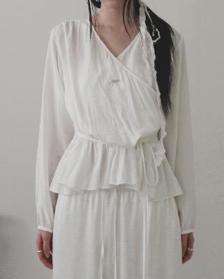 grace wrap blouse (3color)