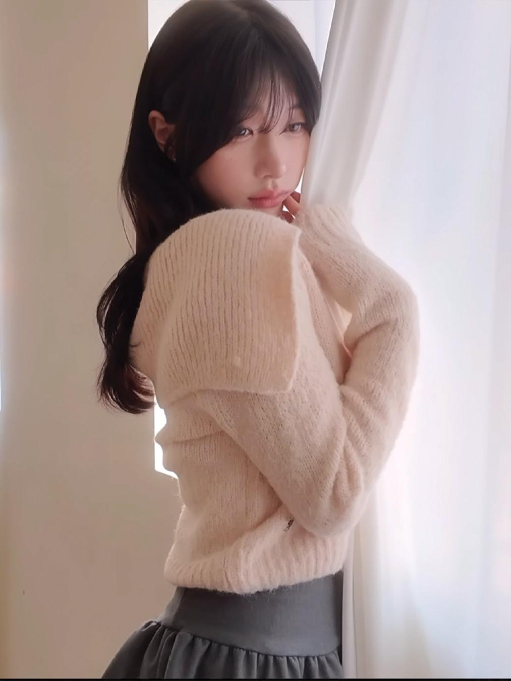 [12/19 예약배송][1차 리오더]Rei sailor cardigan (Pink)