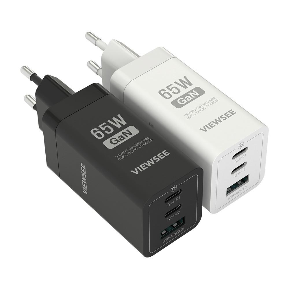 뷰씨 GaN 65W 멀티포트 USB-C타입 PD 고속 충전기