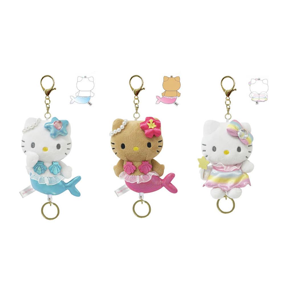 [4월 발매] 산리오 헬로키티 판타지 인어 요정 마스코트 릴 키홀더