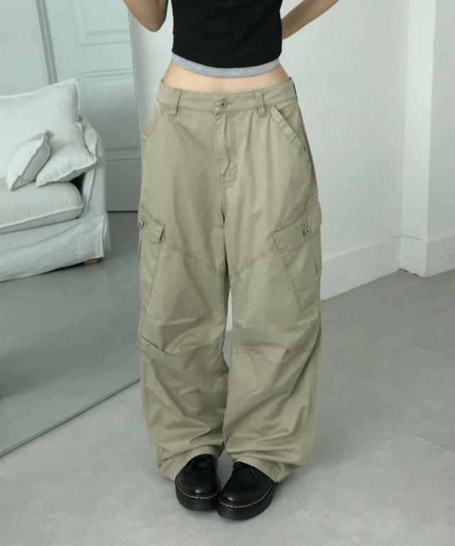 유색 [고퀄핏보장🖤/데일리강추] 카핀 피그먼트 워싱 절개 포켓 카고 팬츠