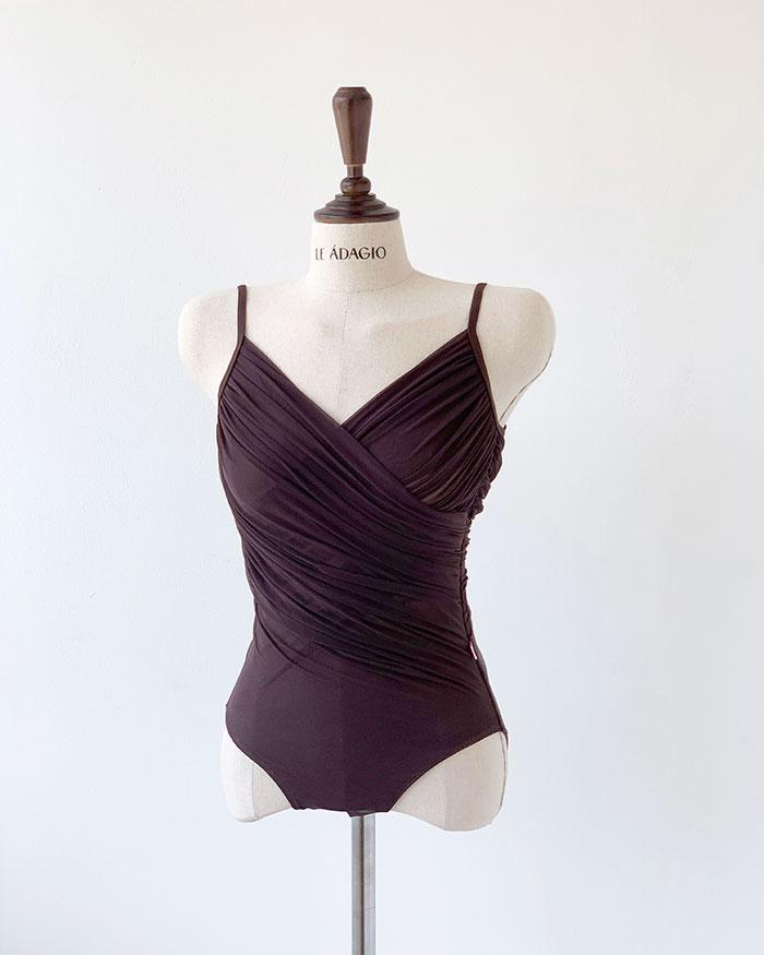 프레시오쏘  레오타드 _ ( 브라운 )