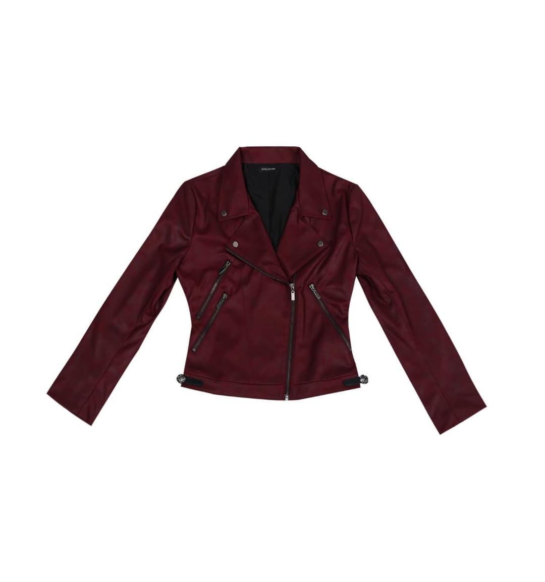 앤틱 로드 슬림 라이더 자켓 #스웨이드 레드 | 후루츠패밀리