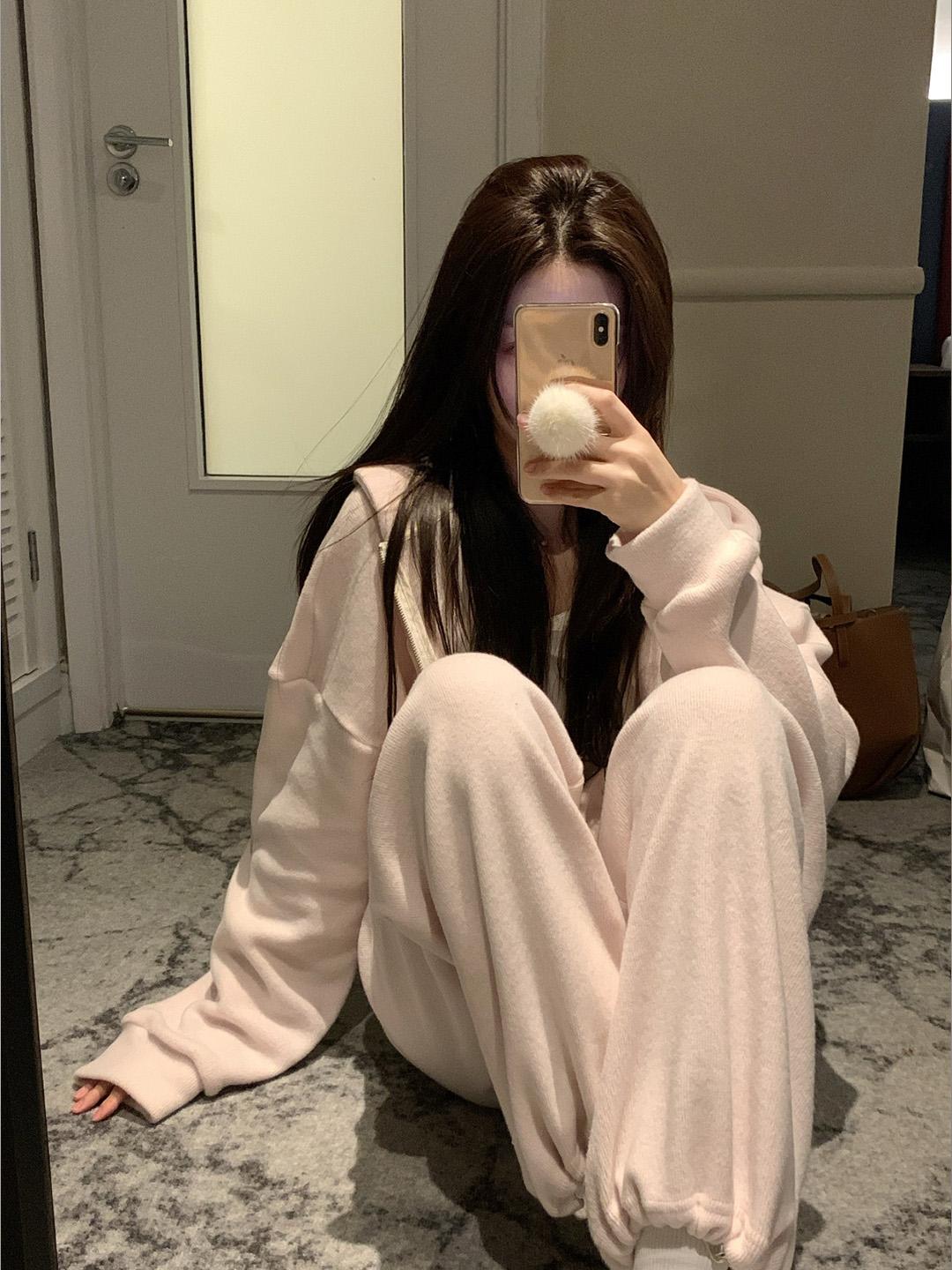 barbie training knit set_baby pink