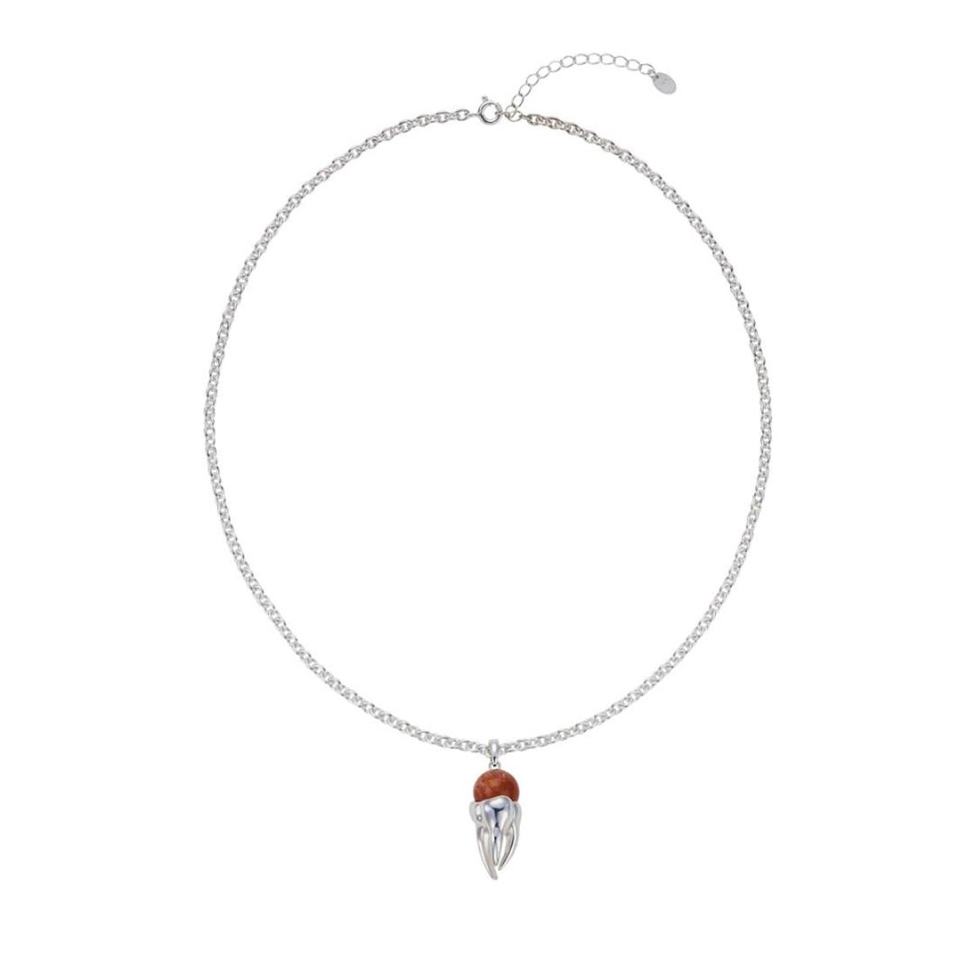 Teeth Necklace (Sunstone)