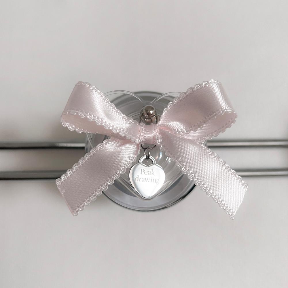 [Handmade] 베이비 보우 하트톡 (레진비즈톡)