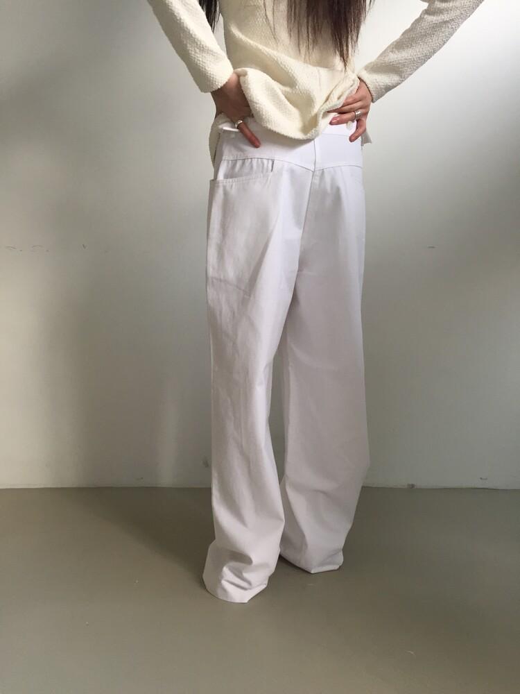 에테블루 cotton pants (white)
