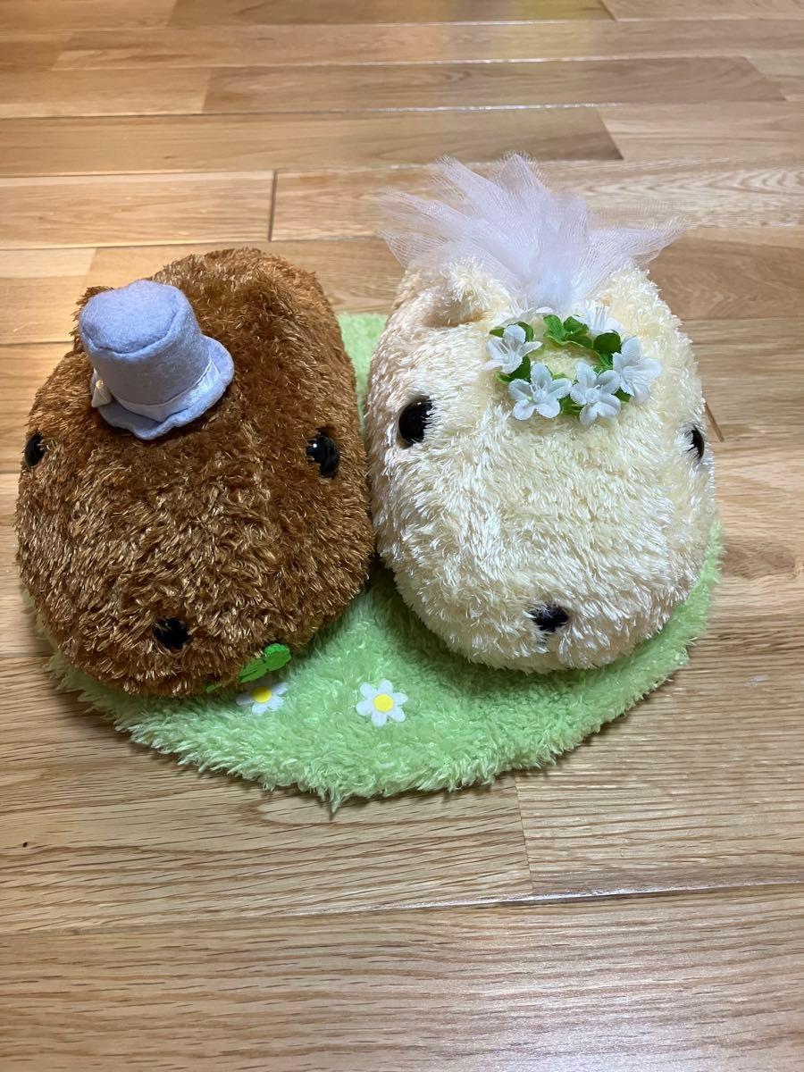 カピバラさん　 ホワイトさん　ぬいぐるみ　ウェディング　結婚式