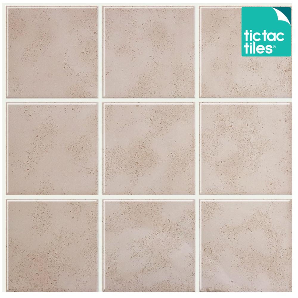 틱택타일 티커타일 빅스퀘어 트레버틴 붙이는타일 DIY 셀프인테리어