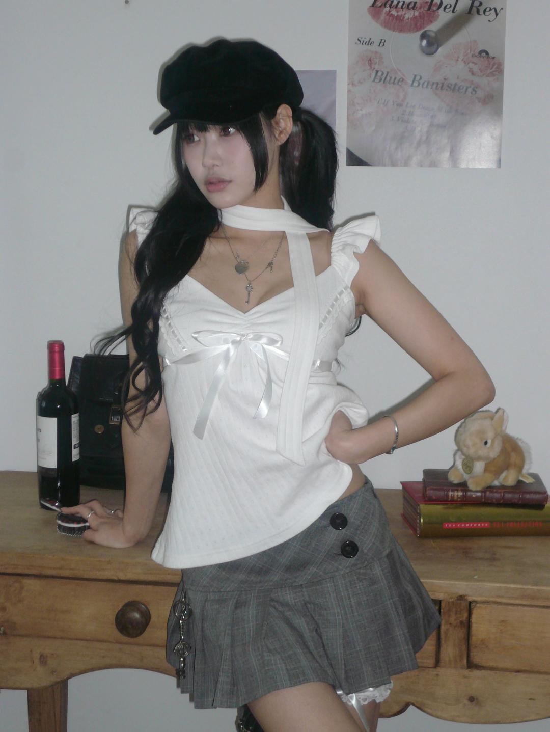 Varsity Pleated Skirt