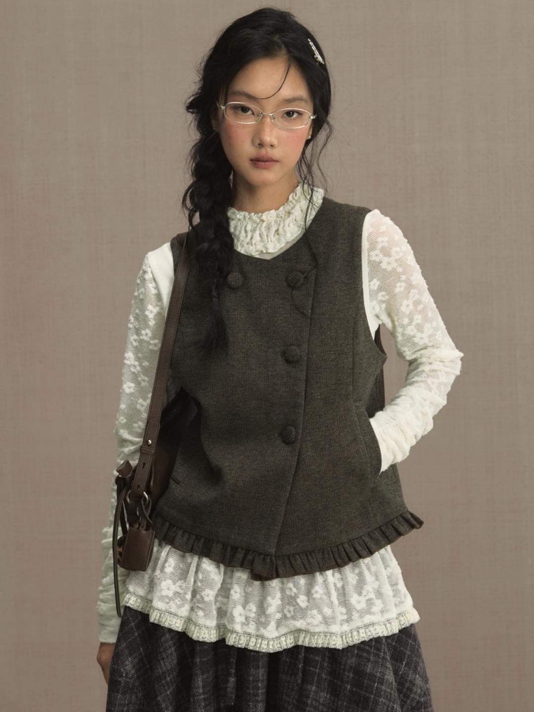 LOLOL Antique Shop Frill Vest