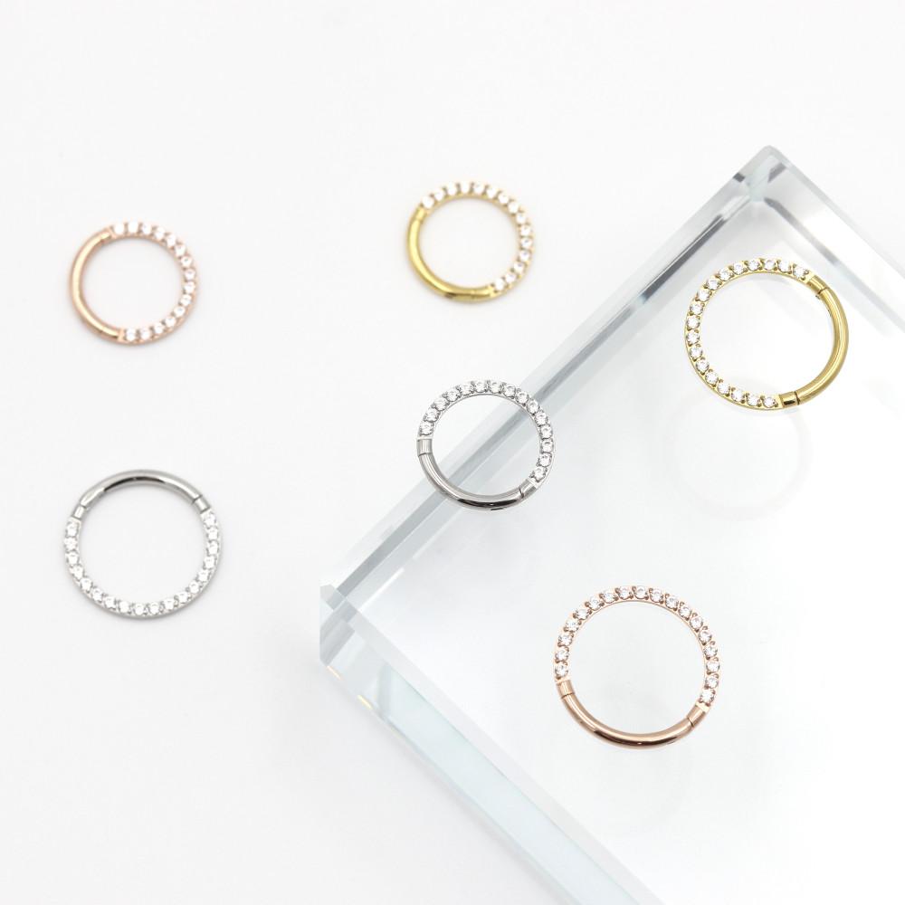 코 셉텀 큐빅 링 피어싱