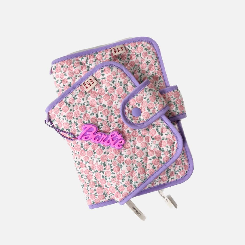 분홍장미 북커버 a6 책커버 다이어리커버 패브릭 꽃무늬 플라워패턴