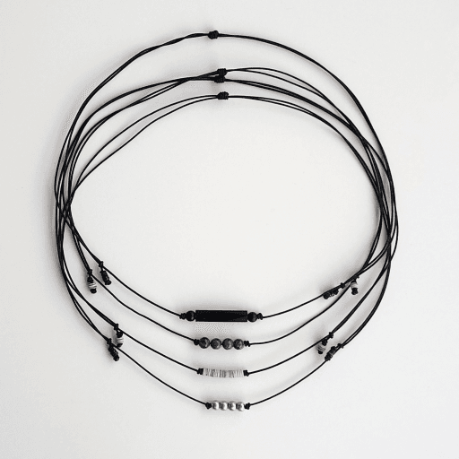 심플한 데일리 끈목걸이(8col)