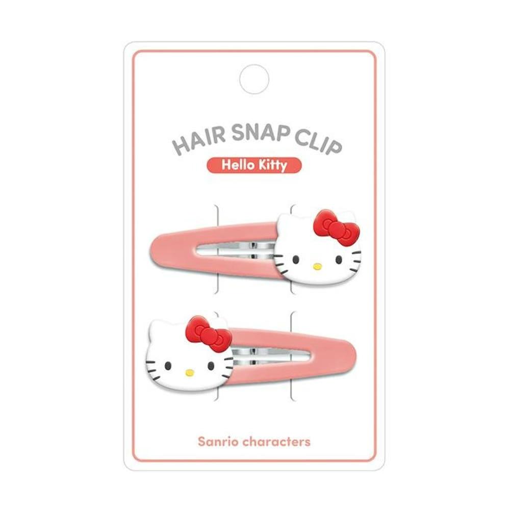 산리오 헤어 스냅 클립 머리핀 헤어핀 2p 세트 / 헬로키티