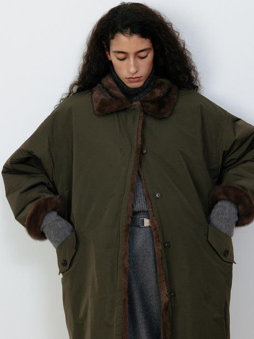 REVERSIBLE LONG HUNTING COAT [KHAKI]