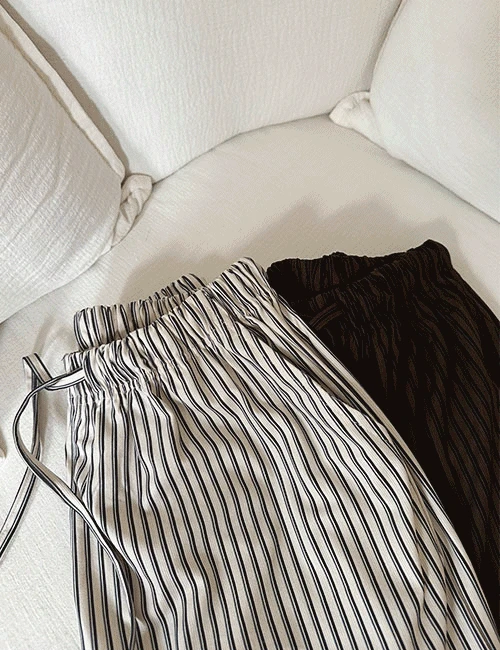 스트라이프 밴딩팬츠