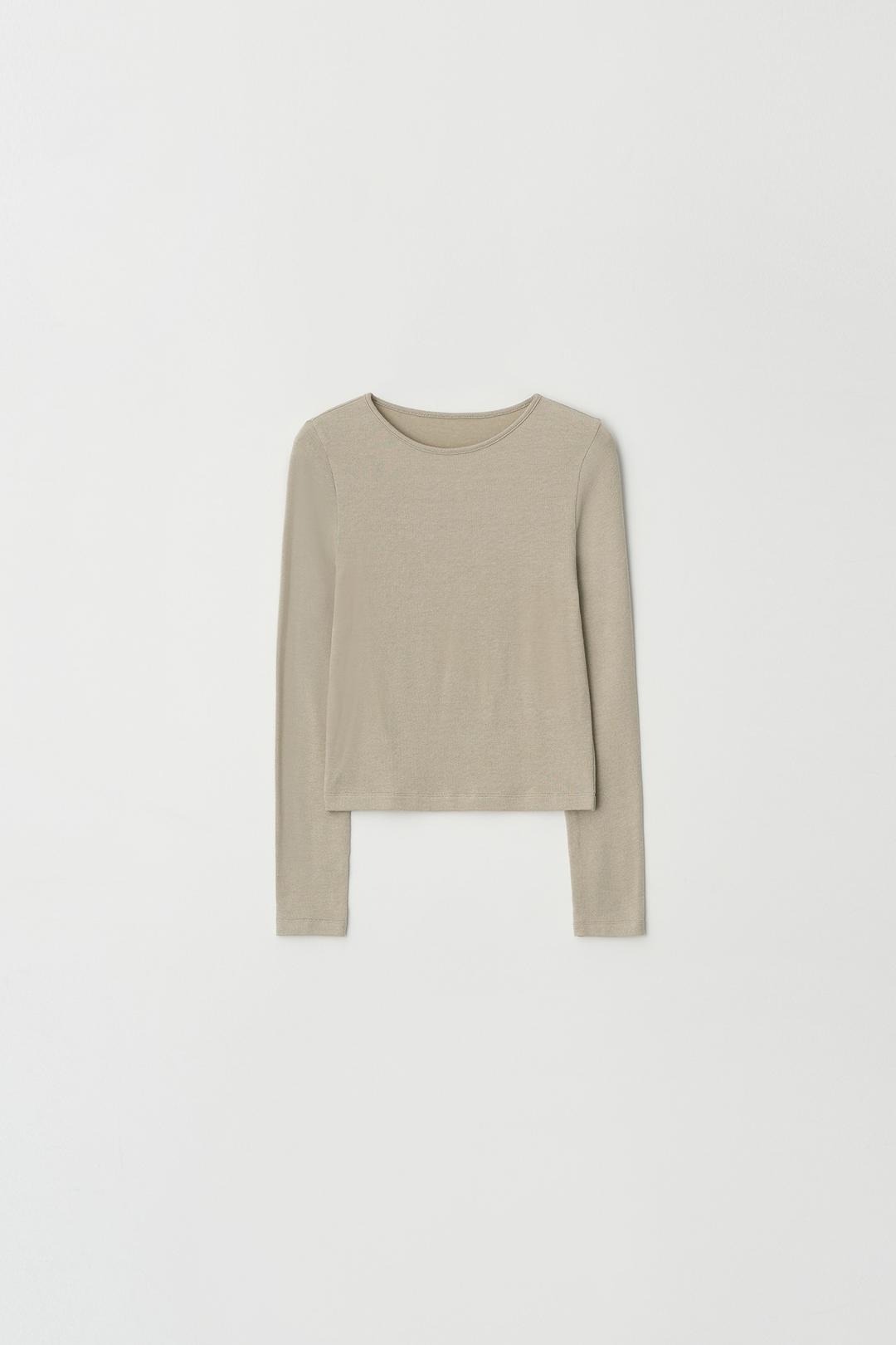 Basic Round T-shirt (beige)