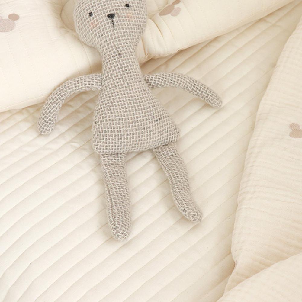 대폭 워싱 누빔지 면40수트윌 14mm 내추럴