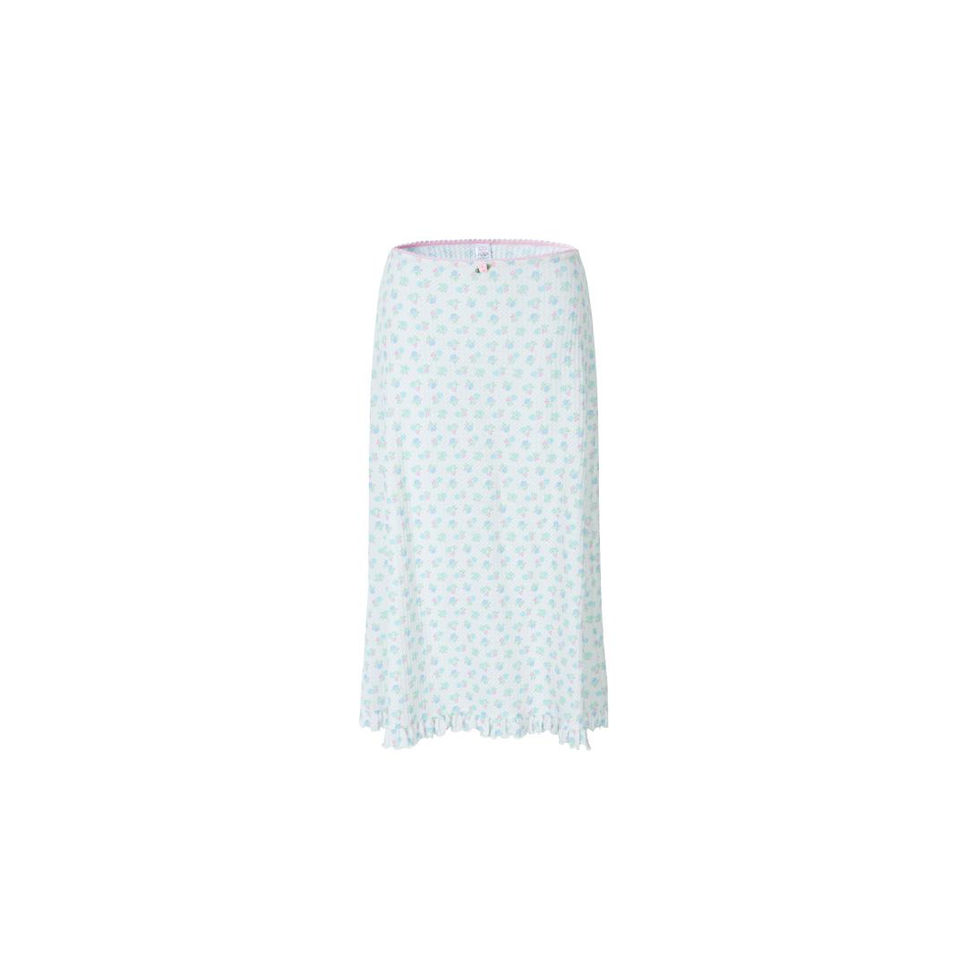 FLOWER skirt white