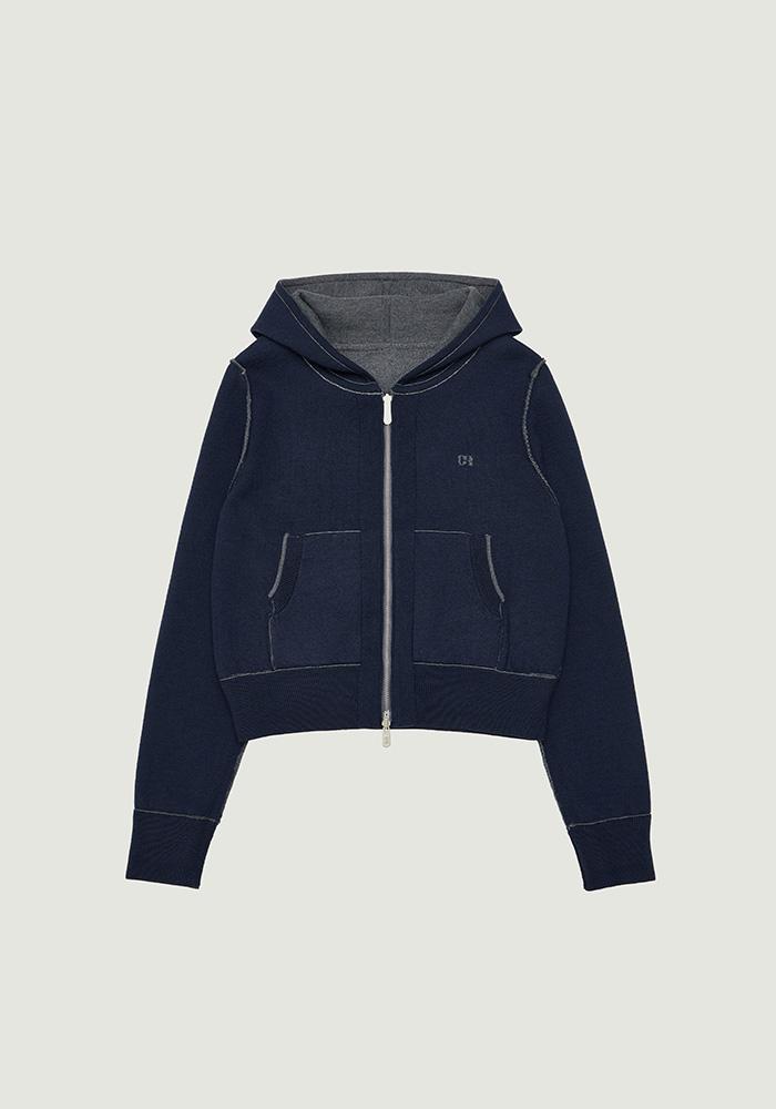 ANYA REVERSIBLE HOODIE ZIP-UP
