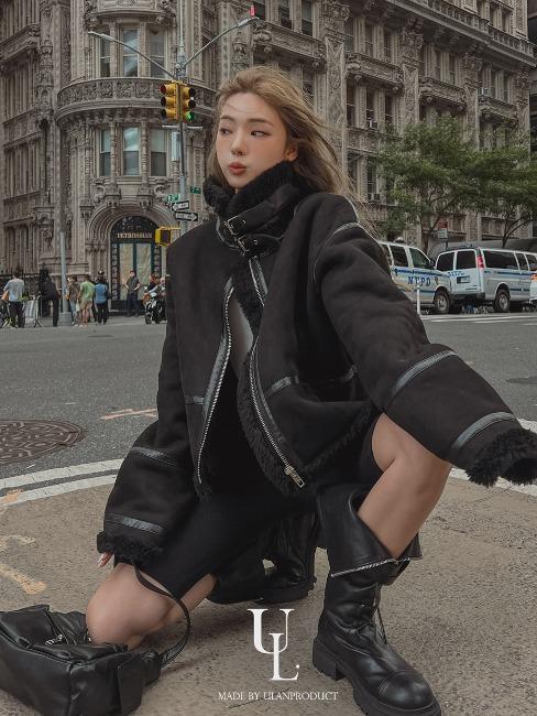 (2차리오더)[MADE/UNISEX] double buckle high neck mustang