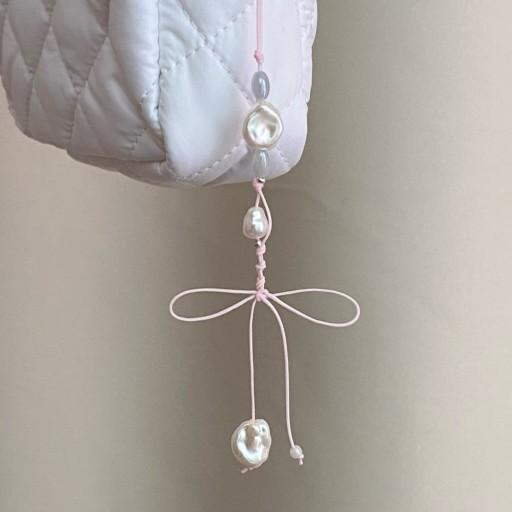 ballerina ribbon v.1 리본 비즈 키링