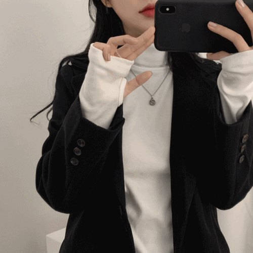 [1+1할인] 목폴라 핸드 워머 티셔츠 (6col)