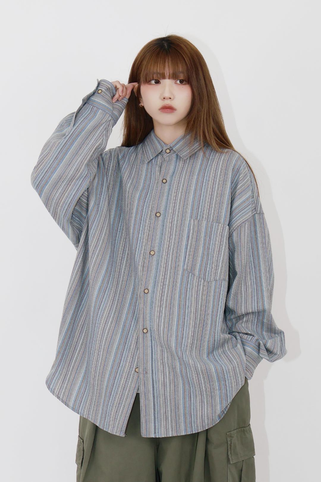 [주문폭주] 포레스트 스트라이프 셔츠