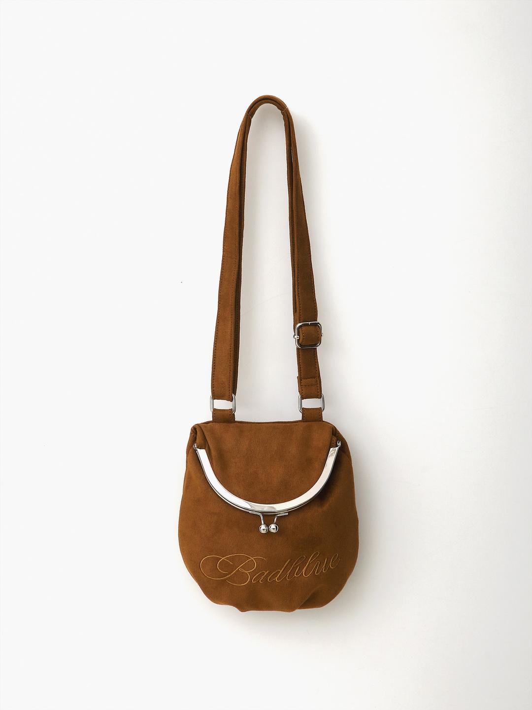 Suede Bao Bag Camel