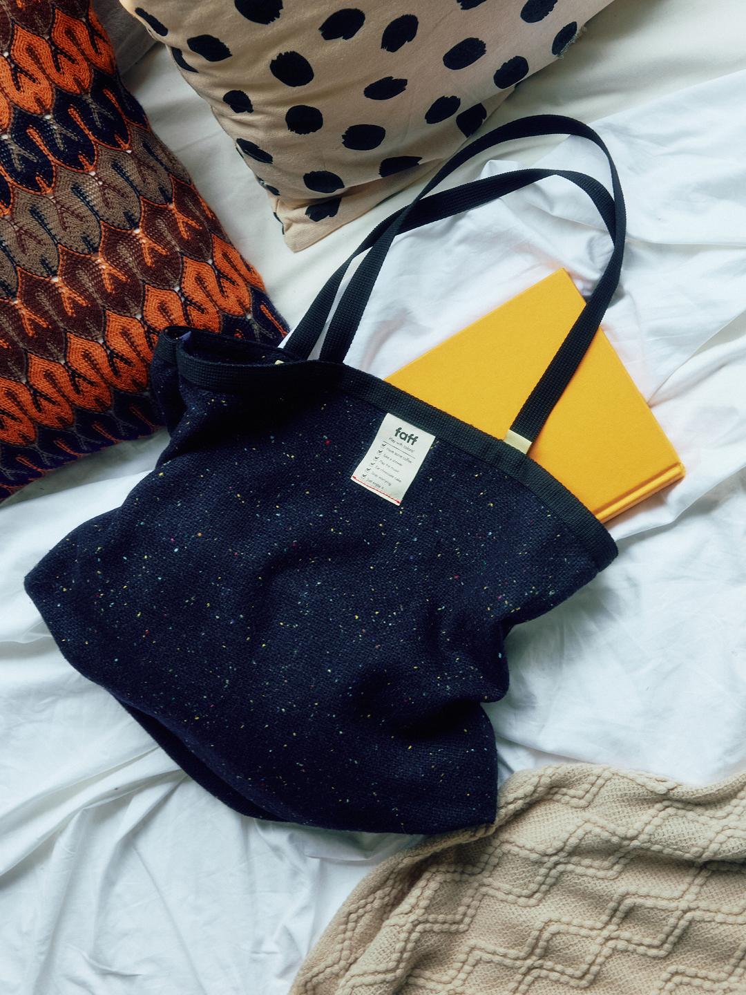 Shopper bag Wool Navy