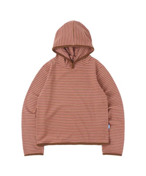Stripe Taped Hoodie - Pink
