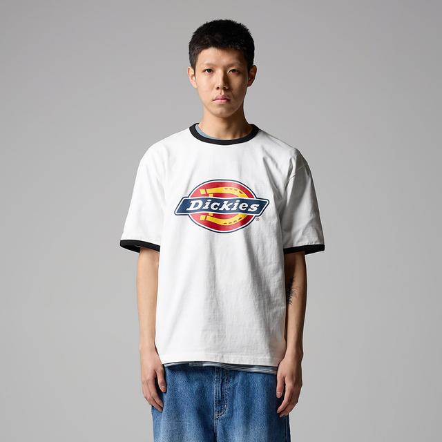 트리 로고 링거 티셔츠 White