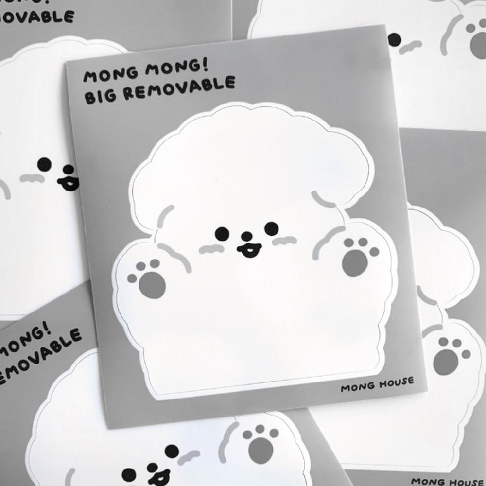 몽하우스 몽몽 화이트 빅 리무버블 노트북 아이패드 스티커