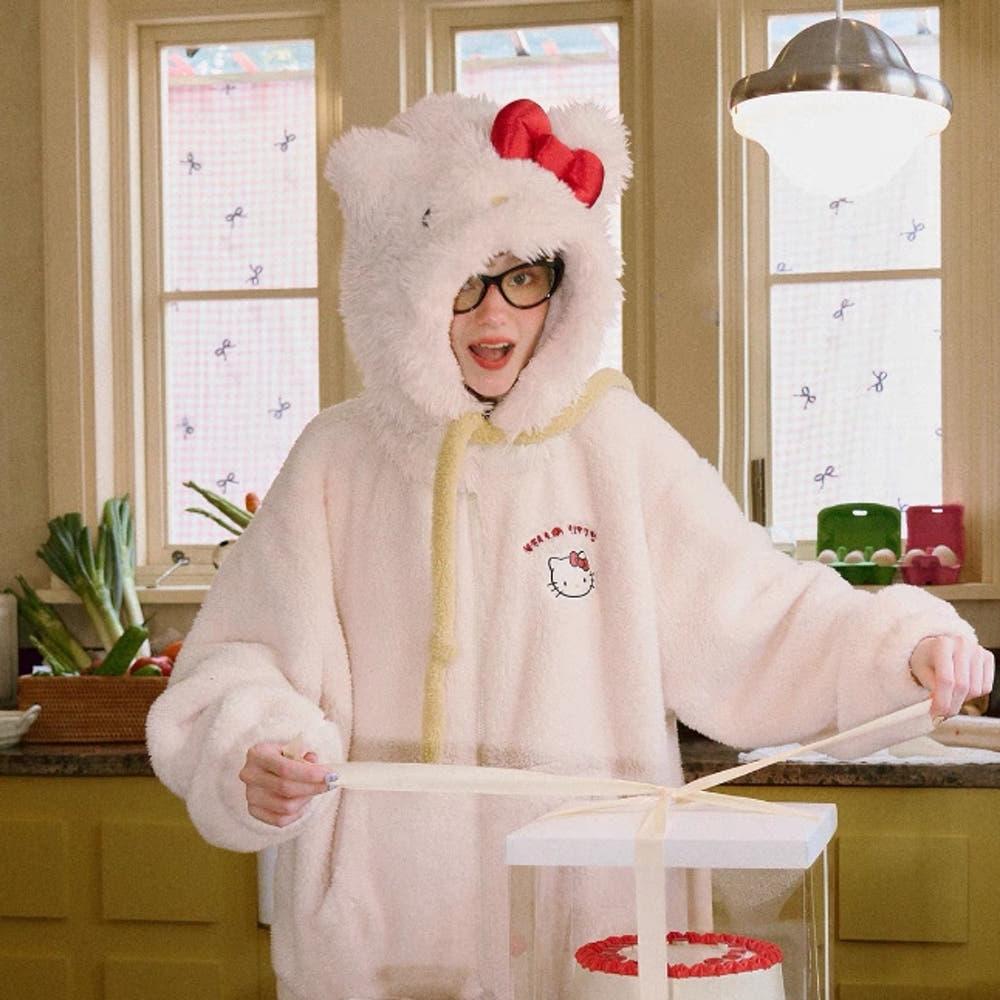 마리엔캐퍼 gukoo 키티 후드집업 세트 홈웨어