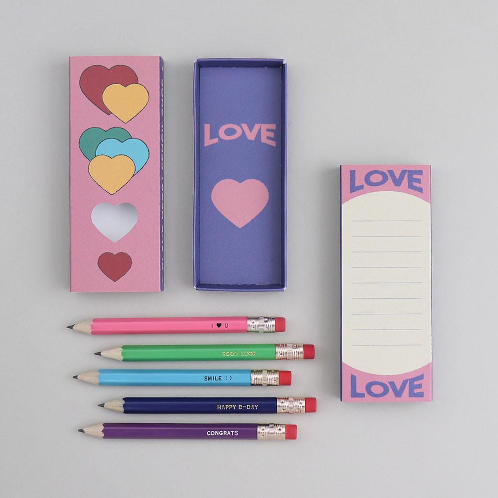메시지 미니연필 LOVE
