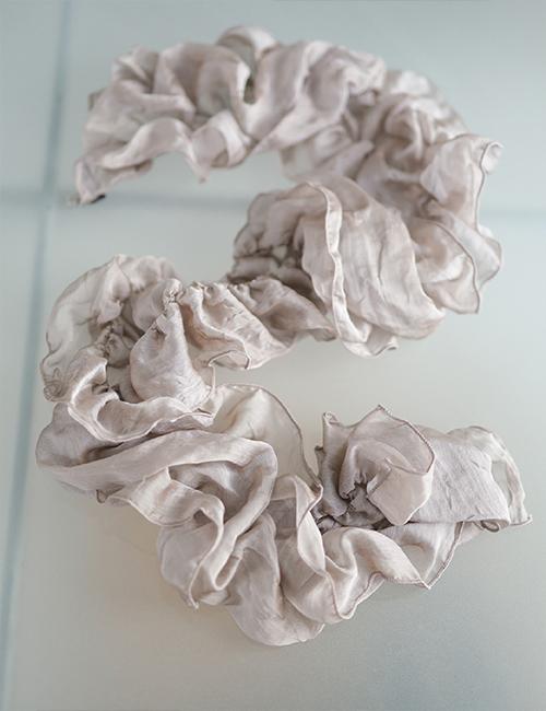 aka scarf (pink beige)